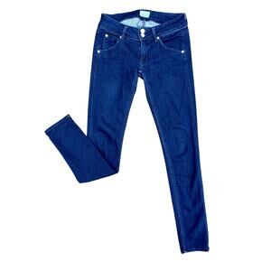 Hudson low rise dark skinny jeans size 24x28